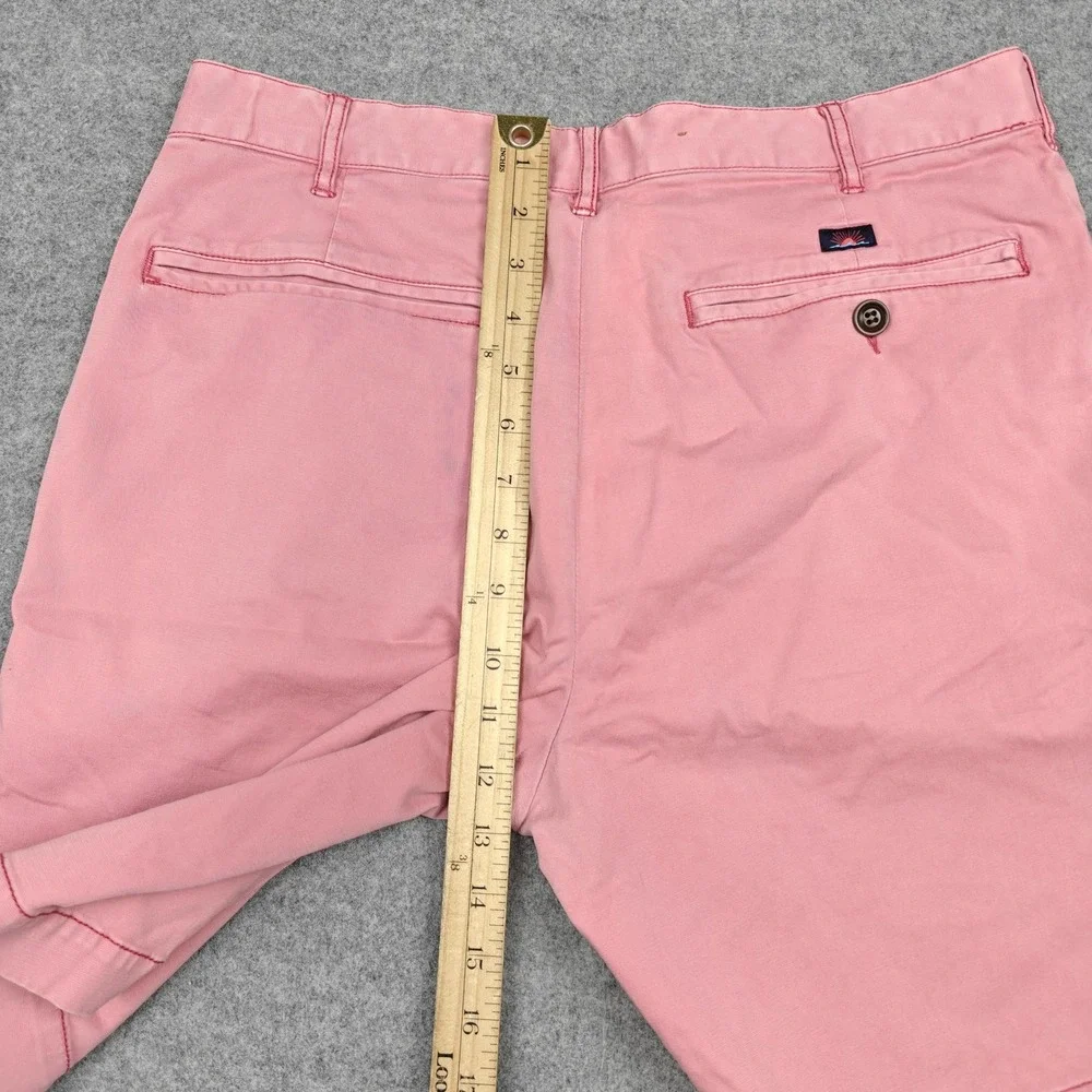 Faherty Shorts Mens 33 Pink 9